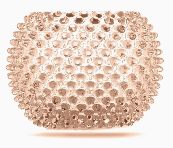 Large Hobnail Vase | Apricot Chiffon | Bohemia Crystal