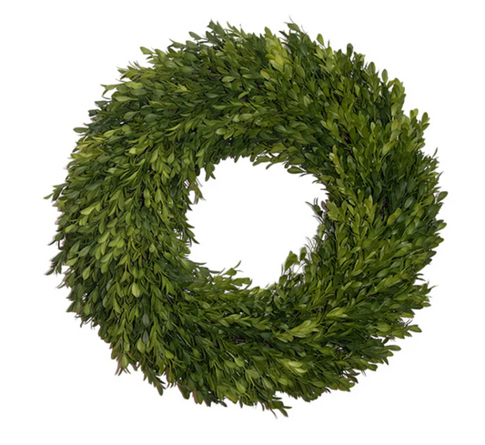 Round Boxwood Wreath - 24"