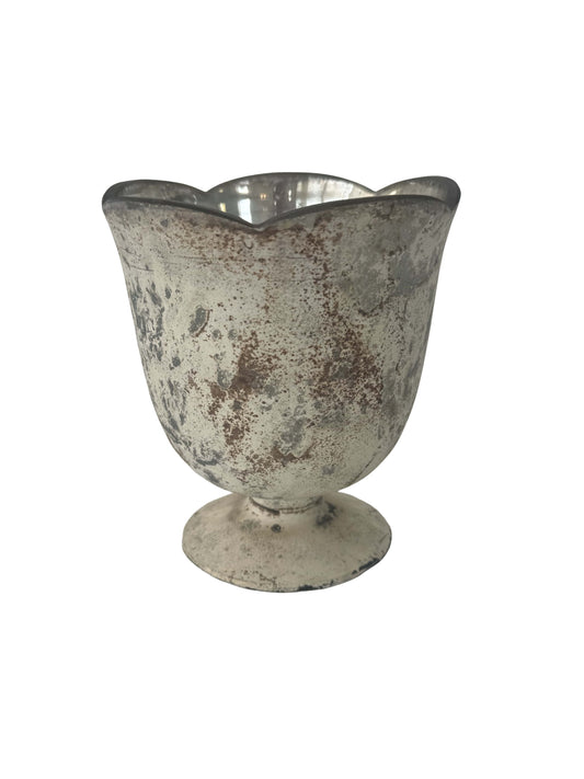 Medium Galvanized Compote