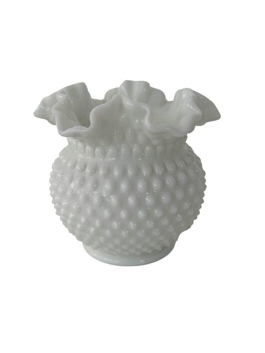 White Bubbly Vase