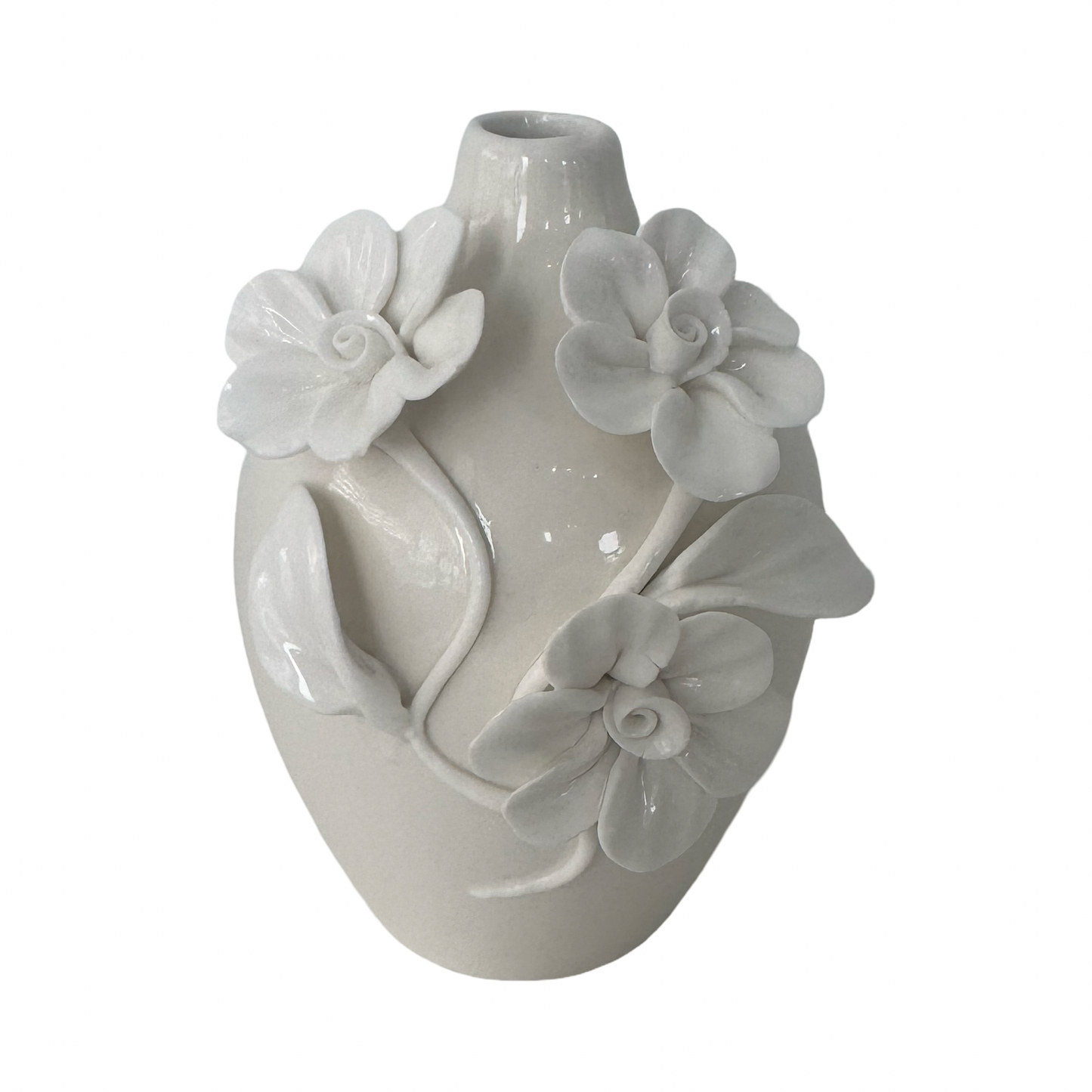 3D Sculpted Flower Vase-Style D
