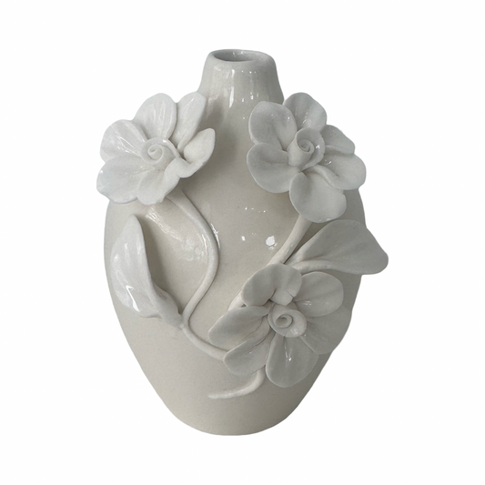3D Sculpted Flower Vase-Style D