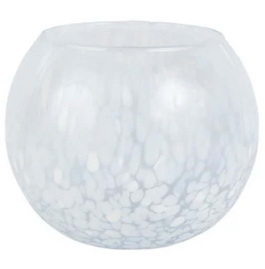 Nuvola White Small Round Vase